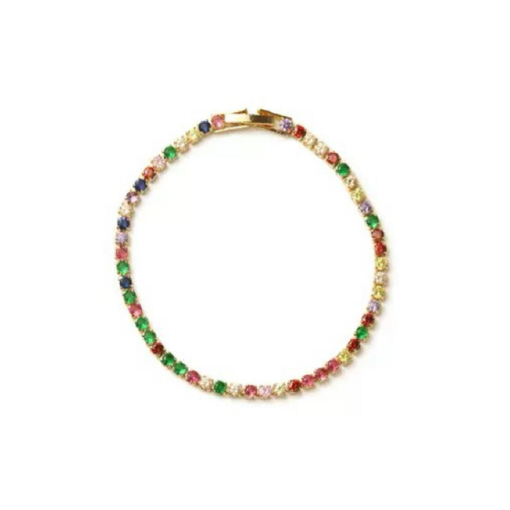 Rainbow Tennis Bracelet