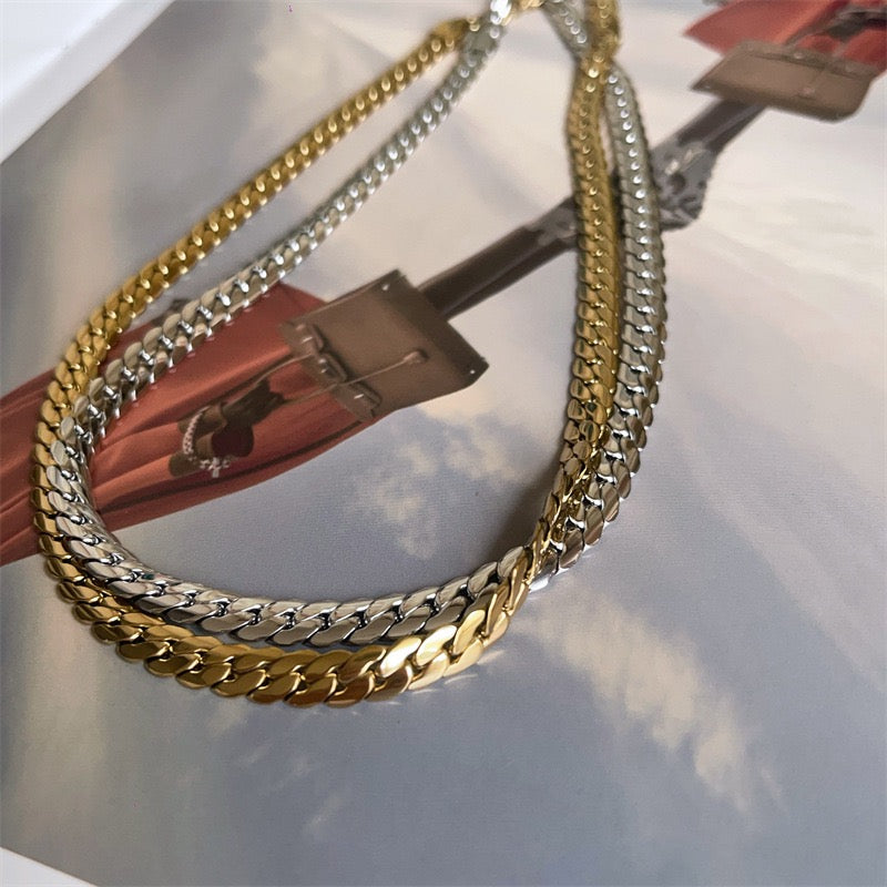 Round Curb Chain Necklace