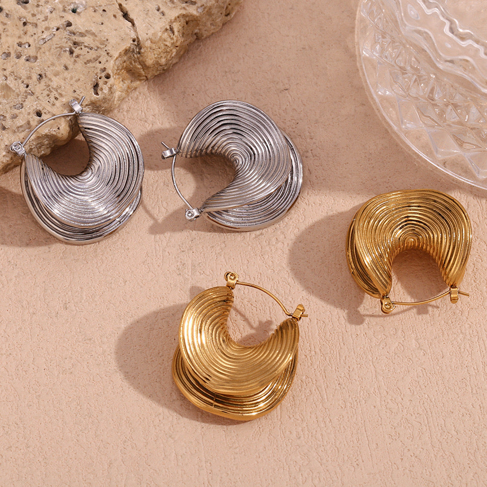 Aura Huggie Hoop Earrings
