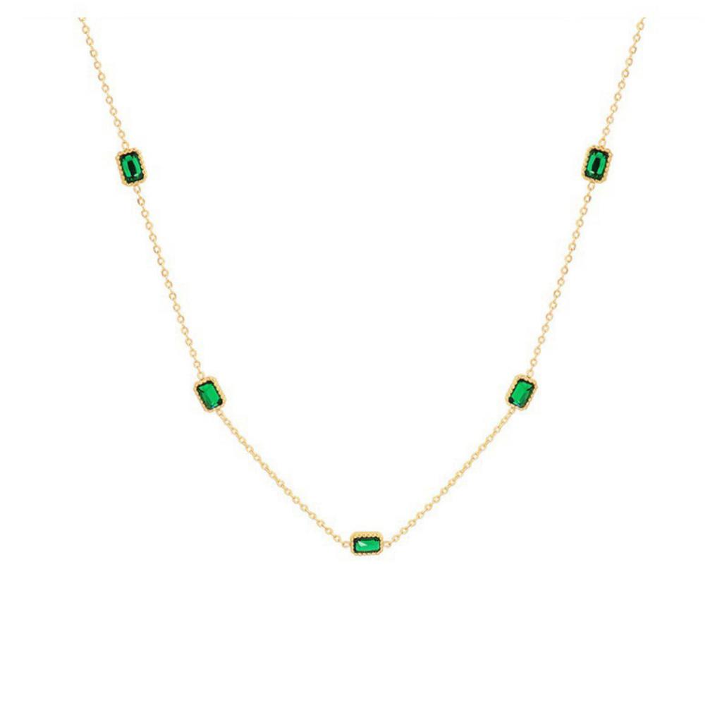 Garnet Grace Chain Necklace