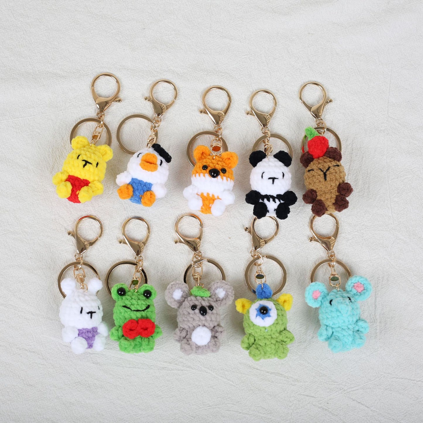 Cute Handmade Animal Crochet Keychain