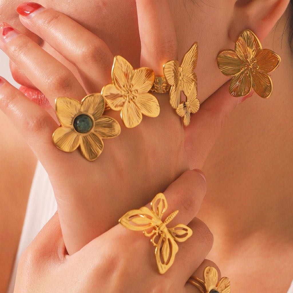 Cherry Blossom Flower Ring