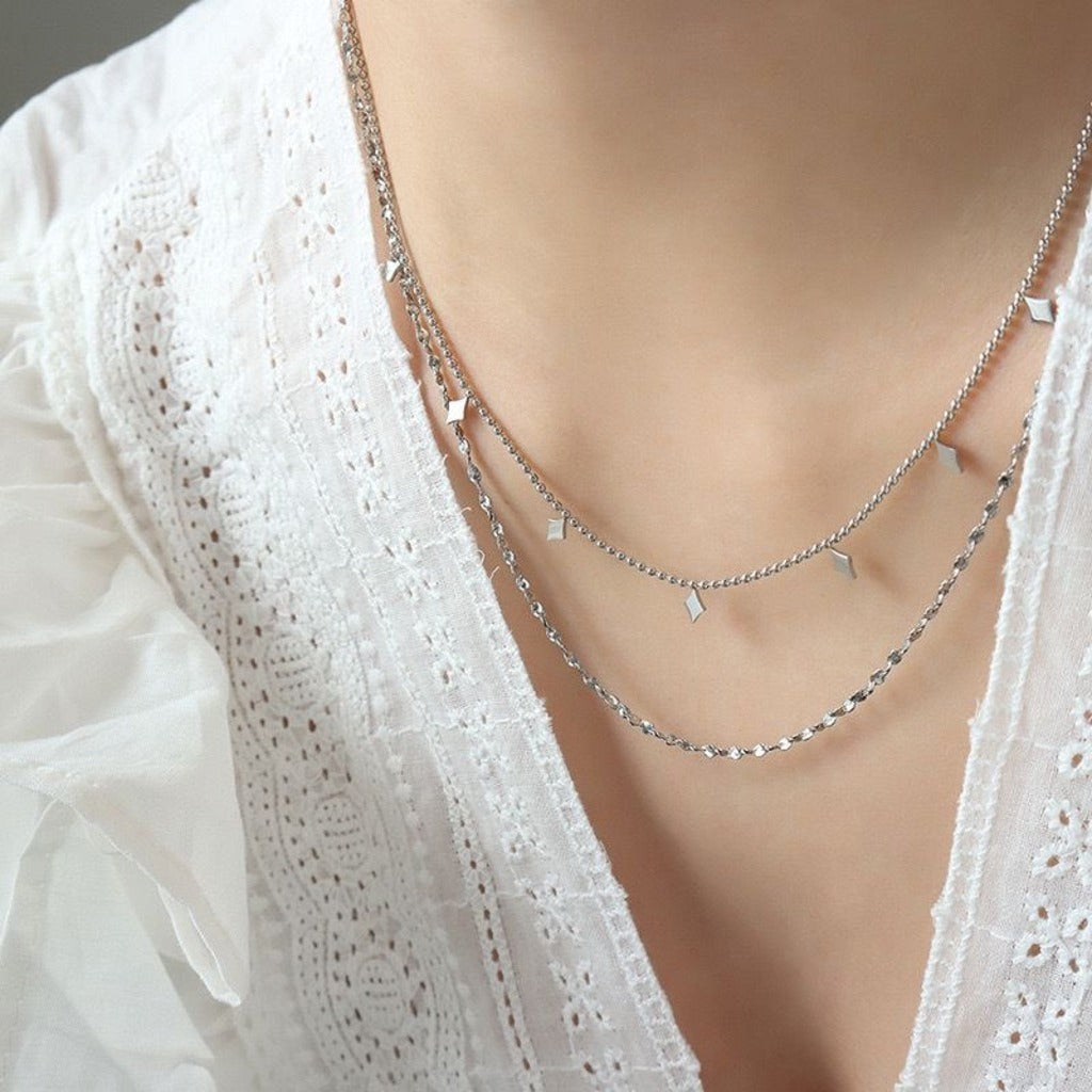 Double Tassel Chain Necklace