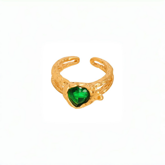 Double Layered Heart Ring