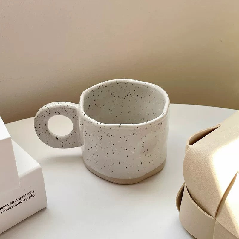 Modern Speckled Ceramic Coffee Mug