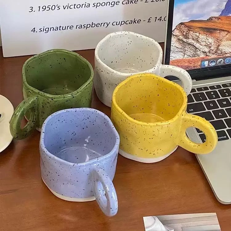 Modern Speckled Ceramic Coffee Mug