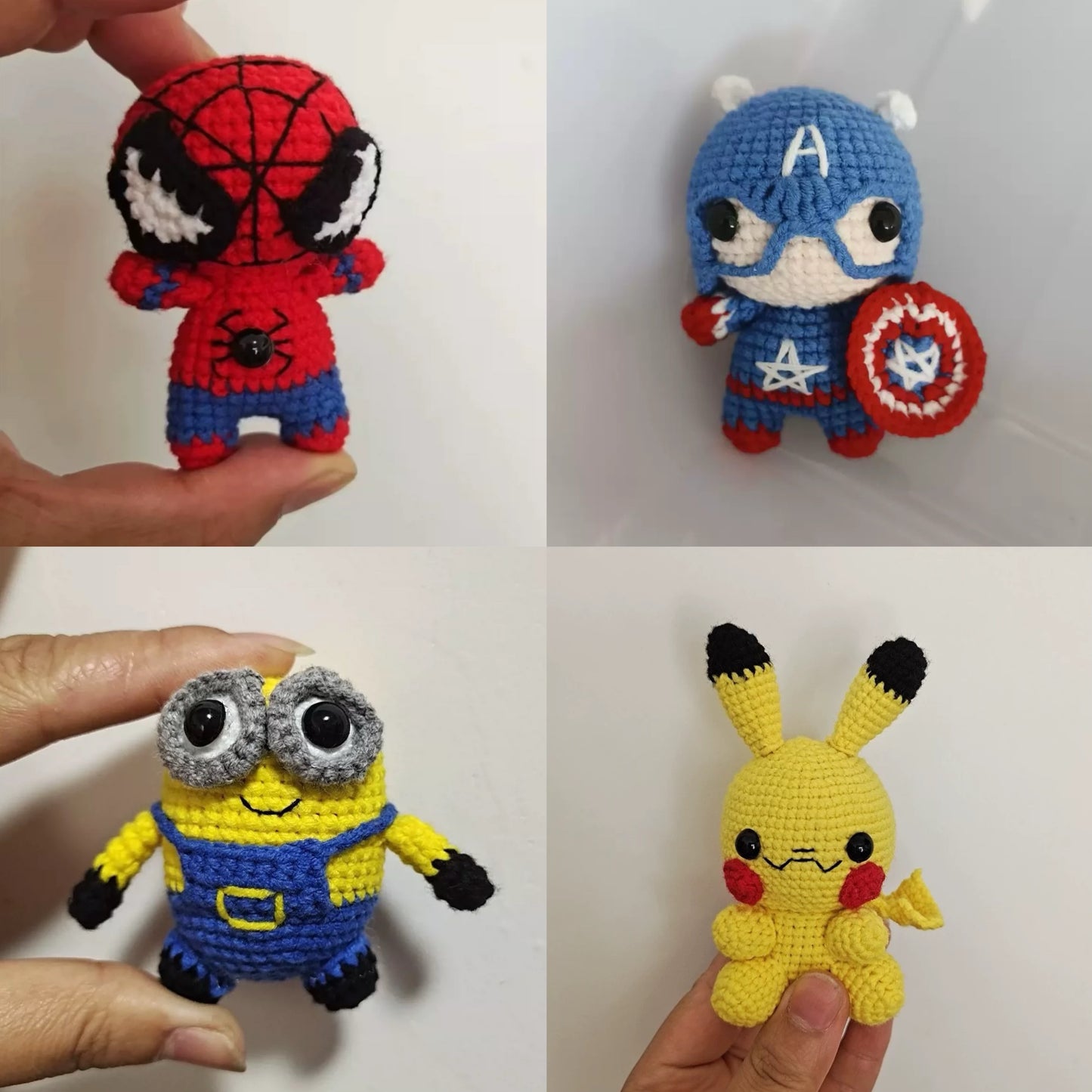 Handmade Crochet Plush Toy Cartoon Characters