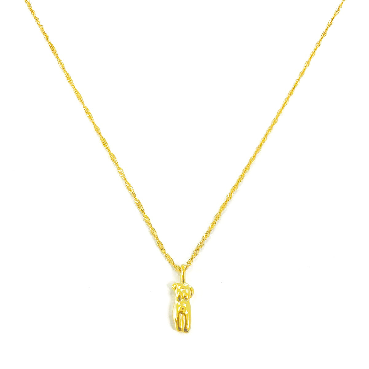 Female Body Sculpture Necklace
