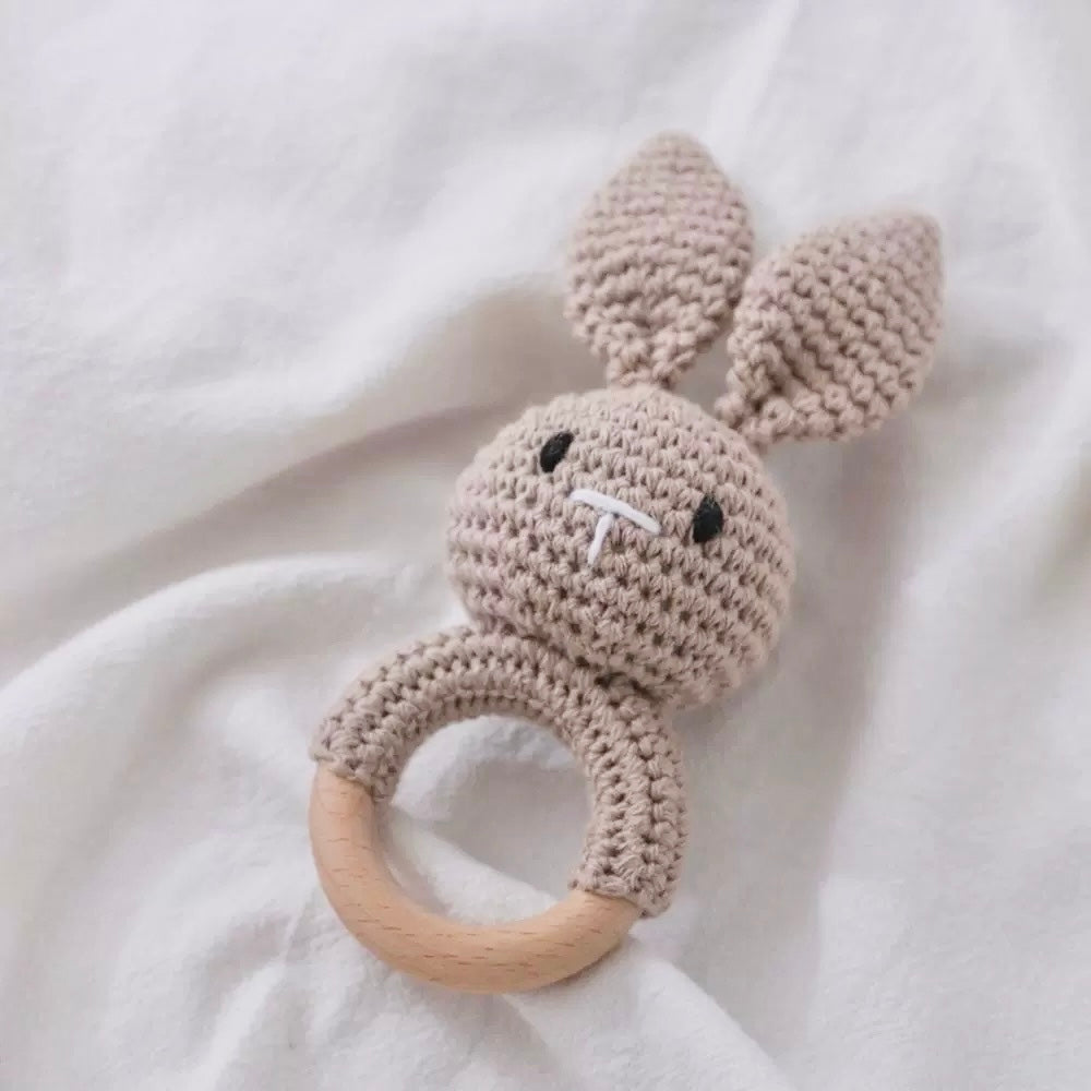 Crochet Baby Bunny Rattle