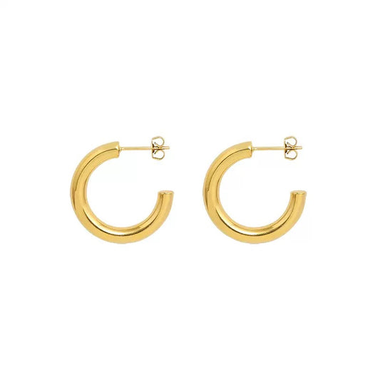Chubby Tunnel Hoop Earrings