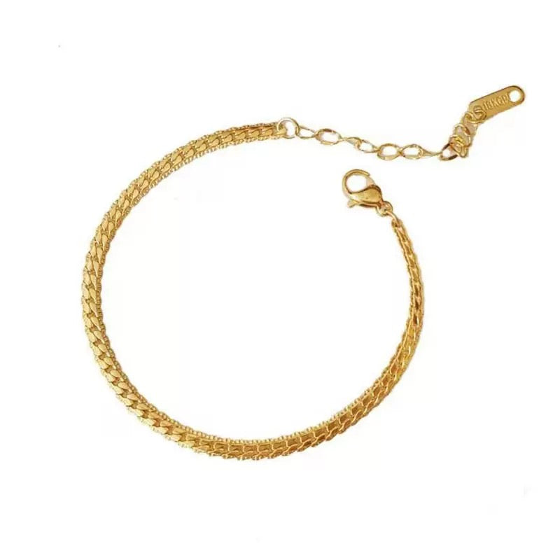 Round Curb Chain Bracelet
