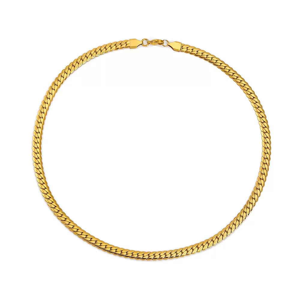 Round Curb Chain Necklace