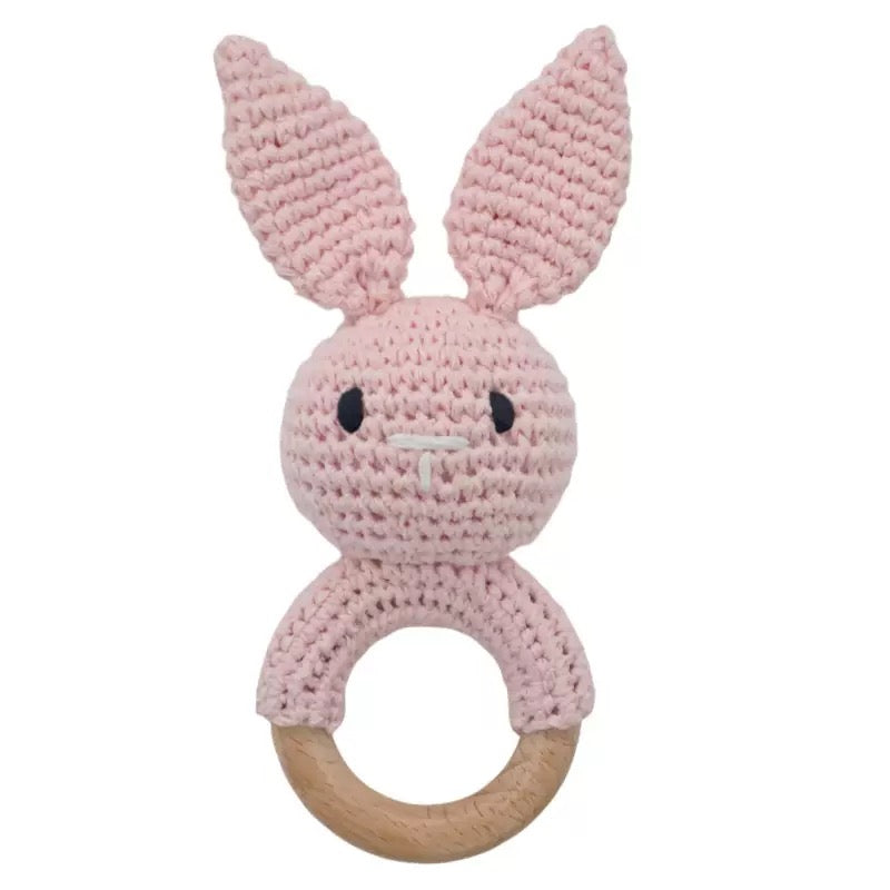 Crochet Baby Bunny Rattle