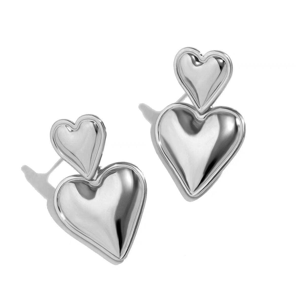 Heart Drop Earrings