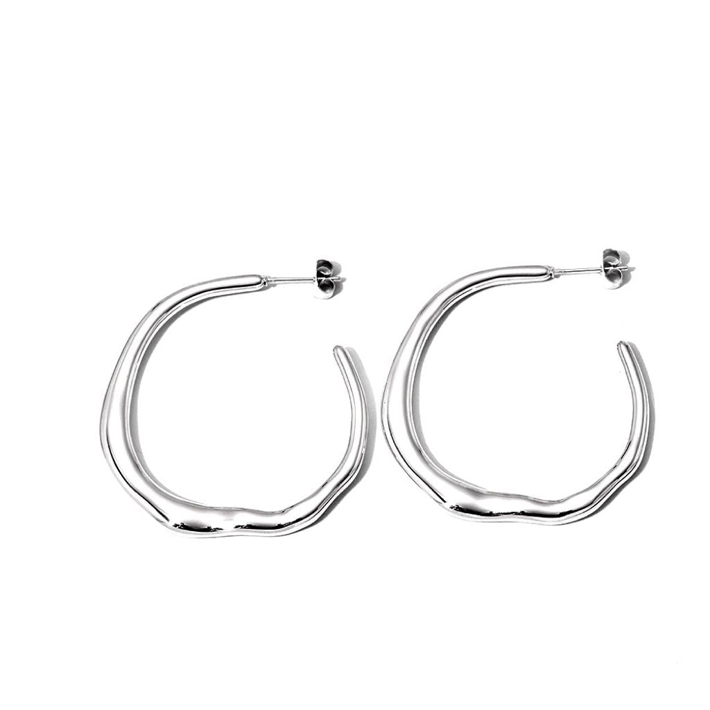 Irregular Organic Hoop Earrings