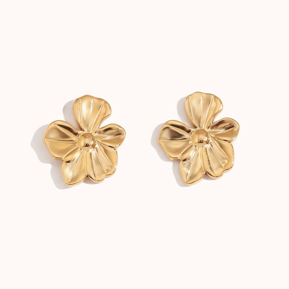 Smooth Flower Earrings