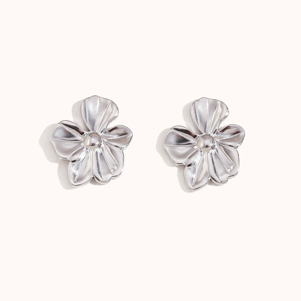 Smooth Flower Earrings