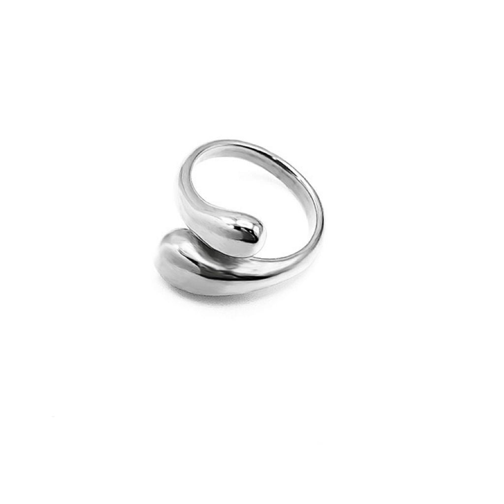 Modern Wrap Metallic Open Ring