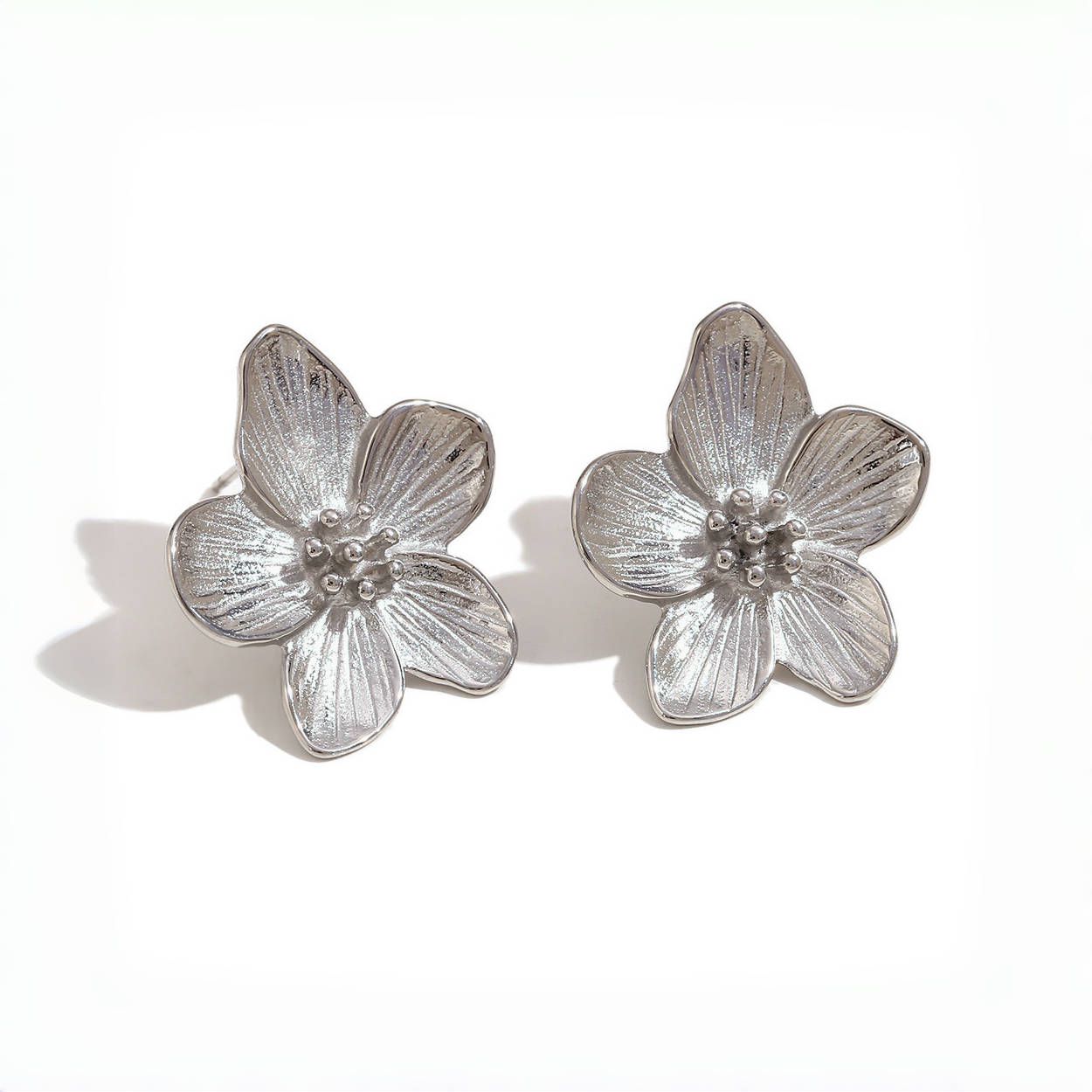 Cherry Blossom Flower Stud Earrings