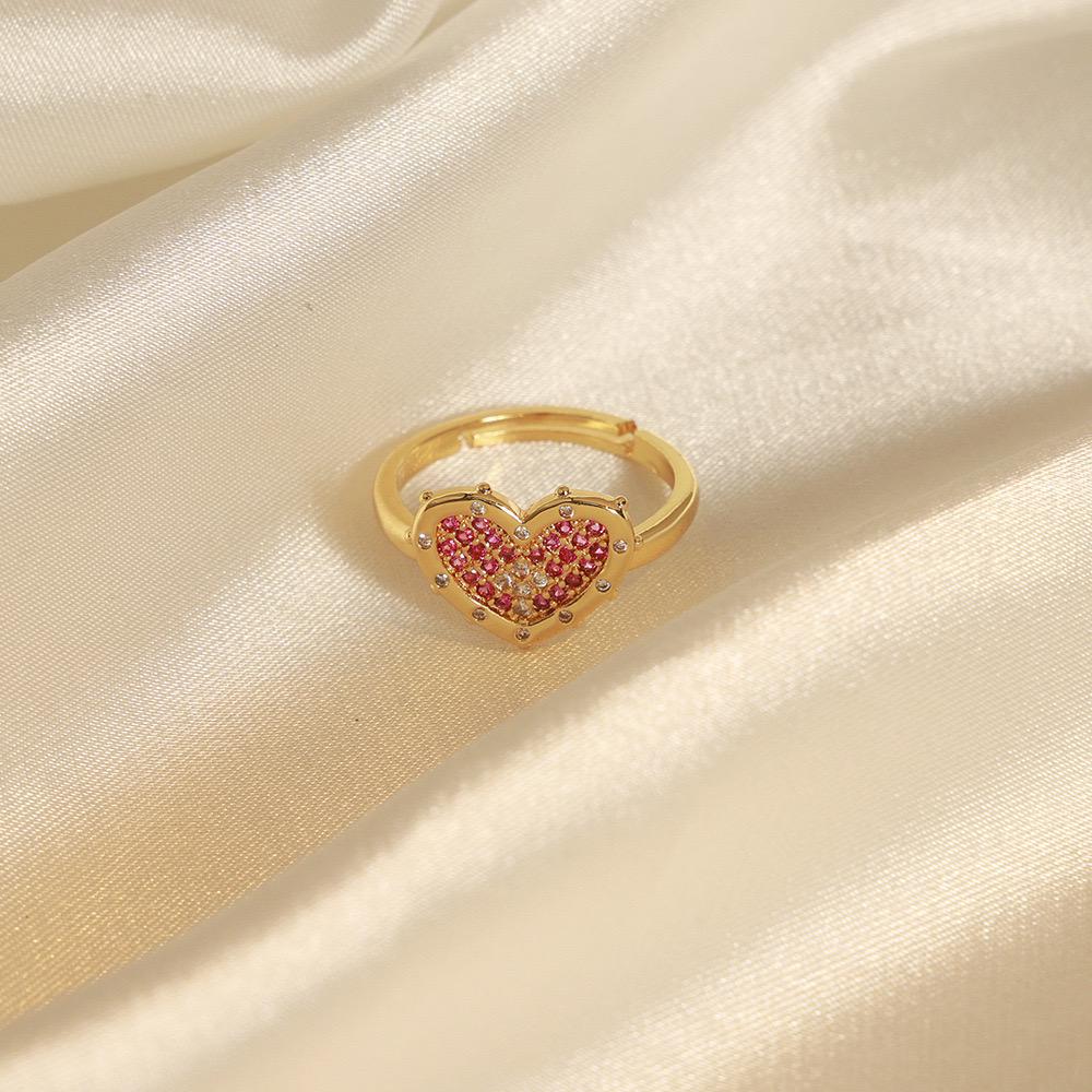 Starry Bling Heart Ring