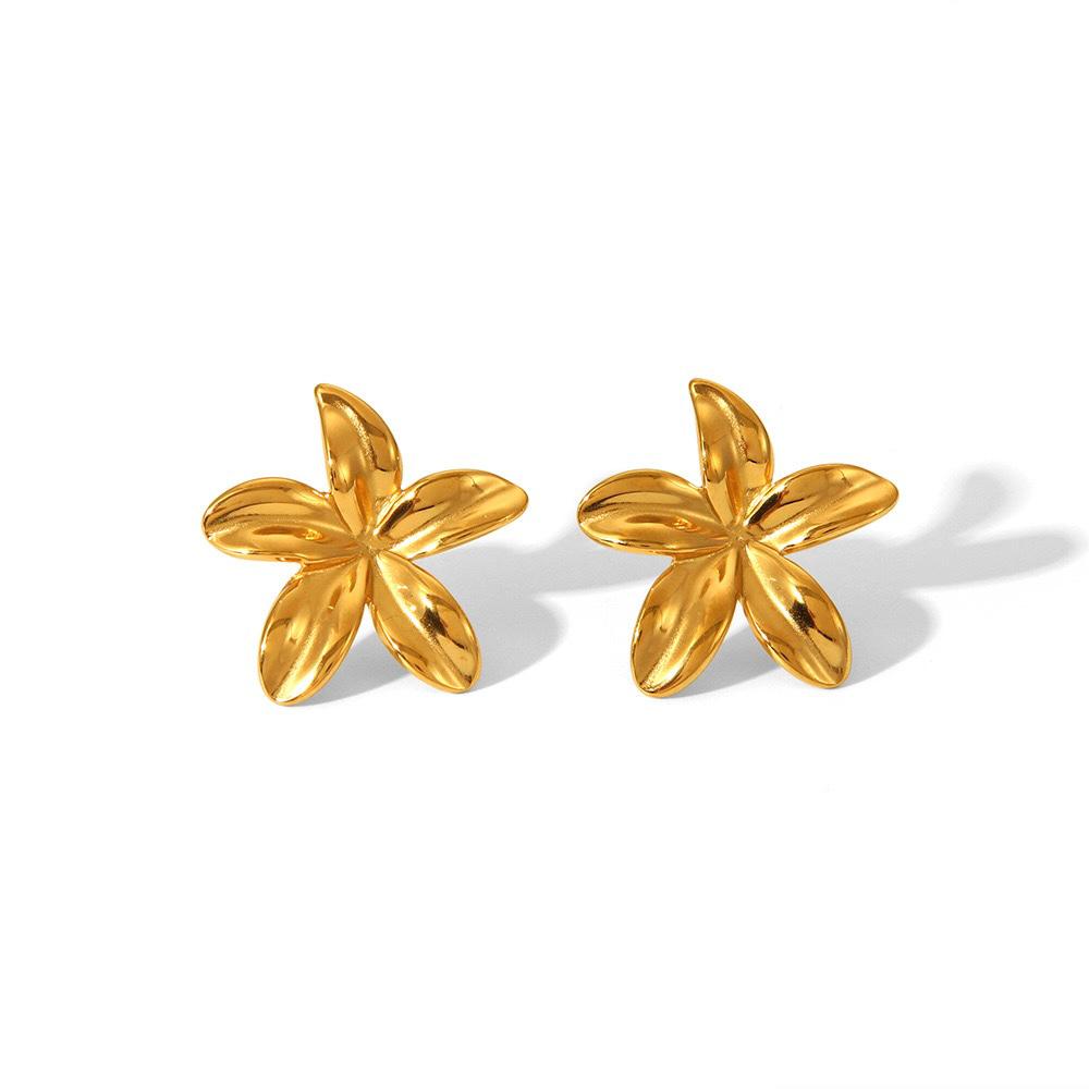 Lily Flower Stud Earrings