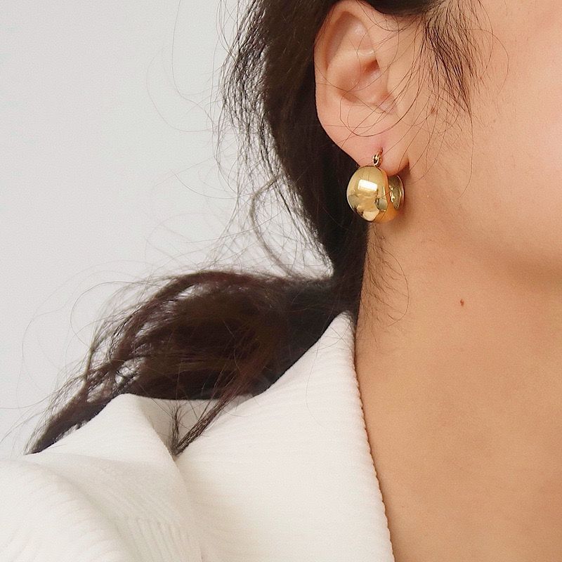 Chunky Geometric Hoop Earrings