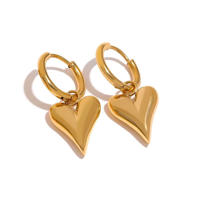 Heart Hoop Earrings