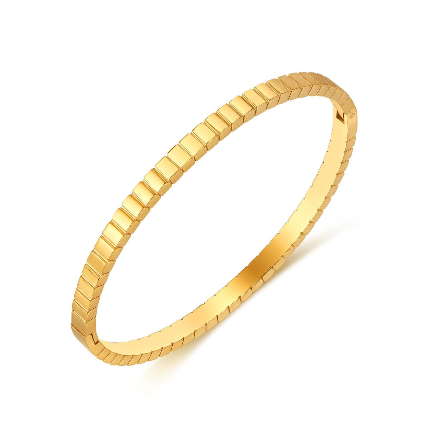 Geometric Bangle Bracelet