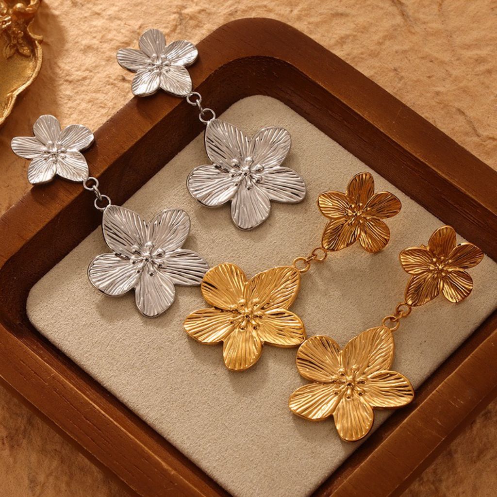 Island Flora Drop Earrings
