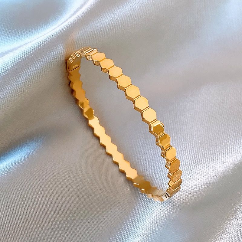 Honeycomb Bangle Bracelet