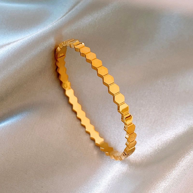 Honeycomb Bangle Bracelet