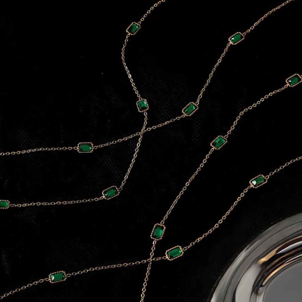 Garnet Grace Chain Necklace