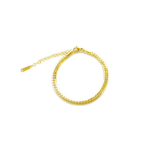 Round Curb Chain Bracelet