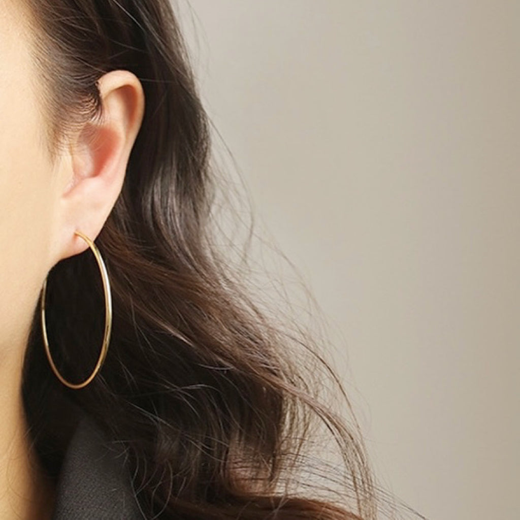 Classic Large Hoop Earrings