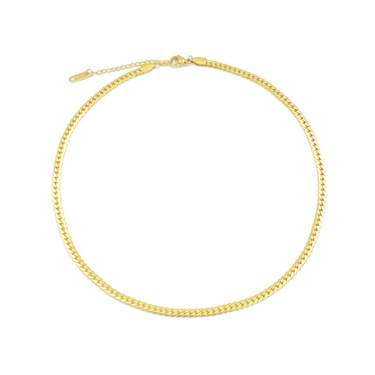 Round Curb Chain Necklace