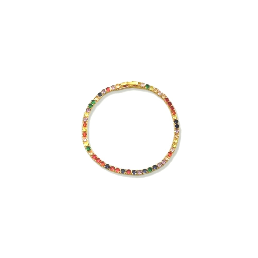 Rainbow Tennis Bracelet